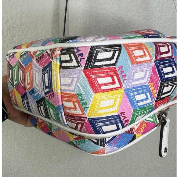 Karl Lagerfeld Valette Multicolored Crossbody Handbag - Picture 6 of 11